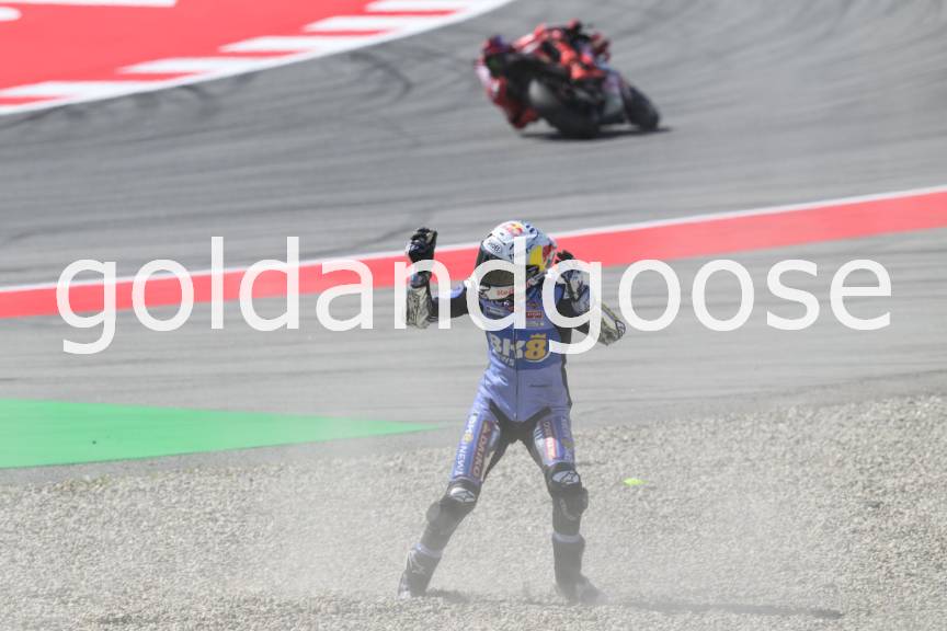 Alex Marquez Crash, Tissot Sprint Race, Catalunya MotoGP, 6 September 2025