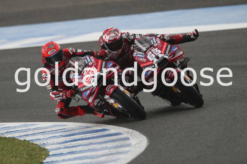 Marc Marquez, Francesco Bagnaia, Tissot Sprint Race, Spanish MotoGP, 25 April 2026